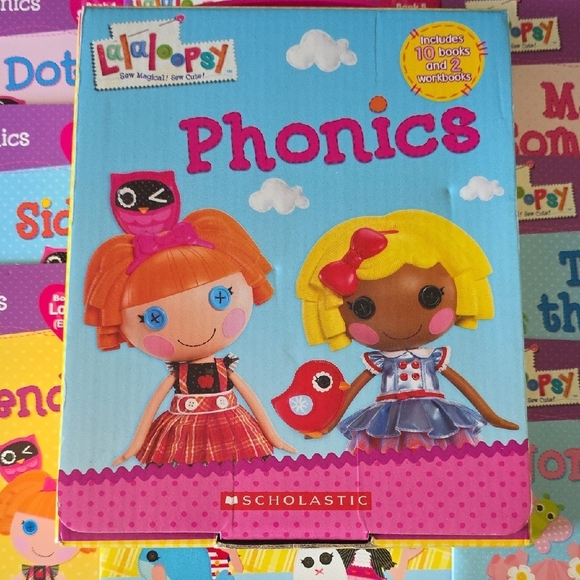 (J40) Scholastic Phonics Workbook Set - Lalaloopsy Phonics 12 Paper Back Books - Picture 3 of 3